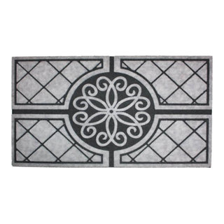 J & M Home Fashions Circles Doormat