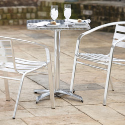 Arden Aluminum Tilt-Top Indoor/Outdoor Table in Modern Outdoor - Outdoor Pub And Bistro Sets