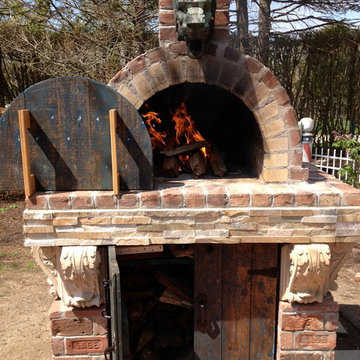 The Quiambao Family Wood Fired Brick Pizza Oven in New York
