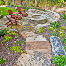 Backyard fire pit