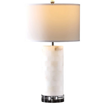Massey Table Lamp, White