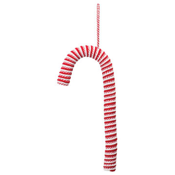 Fabric Candy Cane Ornament, Set of 6