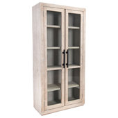 Small Rustic Pine Storage Cabinet for Bath, Bedroom or Kitchen - 3 Door