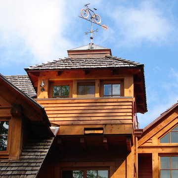 Cupola with Bicycle Weathervane
