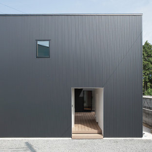 東京23区のモダンスタイルのおしゃれな家の外観の写真