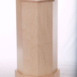 Natural Maple Wood Octagon Pedestals - Products