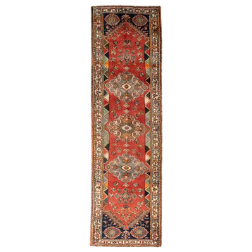 Persian Rug Shiraz 9'9"x2'10" Hand Knotted