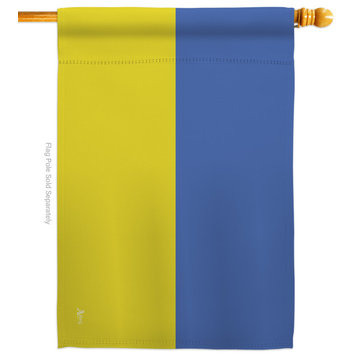 Ukraine of the World Nationality House Flag