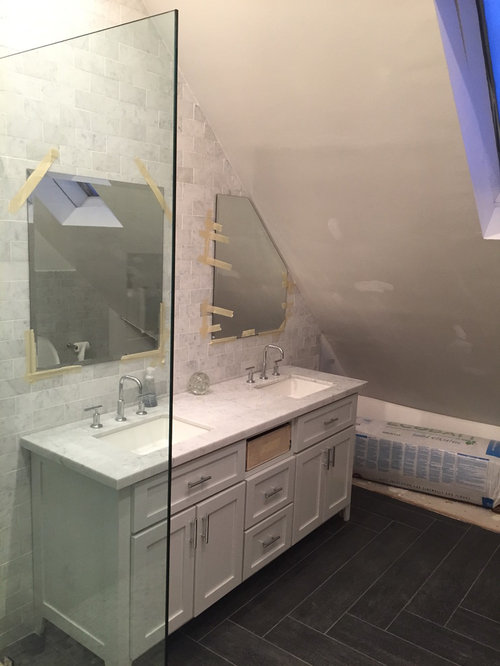 Need help with mirrors above double sink in master bath