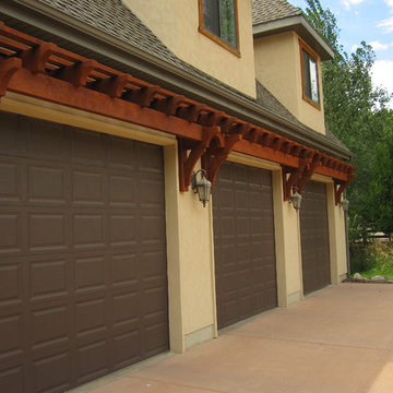 12 DIY Arbors, Awnings, Decks, Pavilions, Pergolas & Bridge in Rich Sequoia