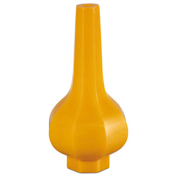 Imperial Yellow Peking Stem Vase