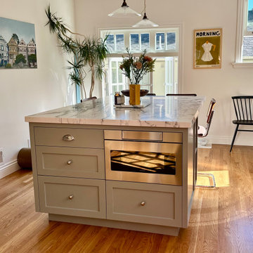 Newly remodelled kitchen island