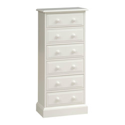 Burford Painted Tall 6 Drawer Chest - Dressers