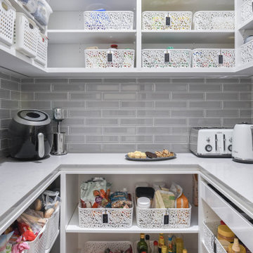 Butlers Pantry with open shelving