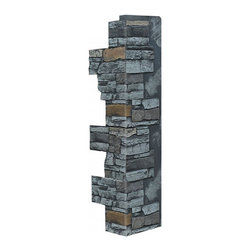 140-36-DEEP STACKED CORNER 36"H X 9"W X 1 1/2"D - Wall Panels
