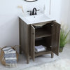 Elegant Rustic Weather Oak Bathroom Vanity