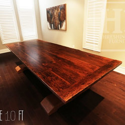 Reclaimed Wood (Rectangular) Pedestal Tables - Dining Tables