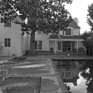 Westwood Traditional Backyard Patio Before