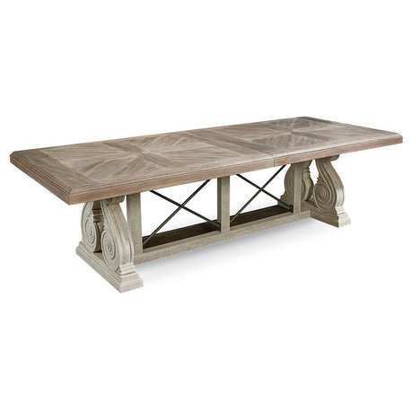 A.R.T Arch Salvage Pearce Dining Table, Parchment 233221-2802