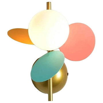 Nordic Multicolor Tree Wall Sconce, Colorful, 1 Light, Warm Light