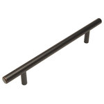 Cosmas - Cosmas 404-160ORB Oil Rubbed Bronze Slim Line Euro Style Cabinet Pull - High Quality Solid Steel Contruction