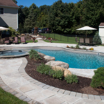Dutchess county vinyl liner pool and landscape