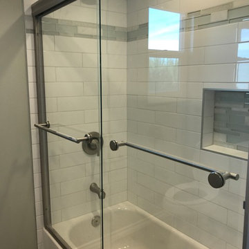 Bathroom Remodel with Blue Accent Tile