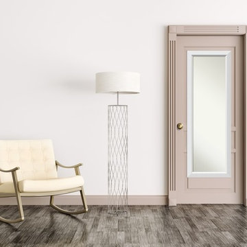 On The Door Full Length Wall Mirror, Blanco White