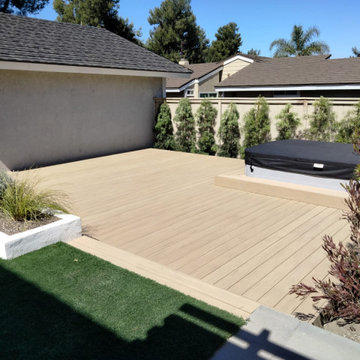 TimberTeck Deck around Jacuzzi