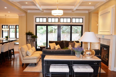 Example of a classic living room design in Other