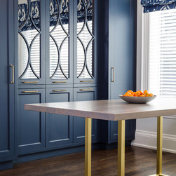 Wellesley Table with Brushed Brass Base - Dining Tables