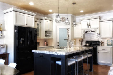 Example of a transitional kitchen design in Other