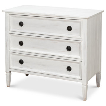 French Provincial White Painted Dresser