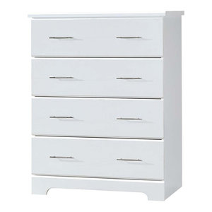 Stork Craft Kenton 5 Drawer Universal Dresser In White