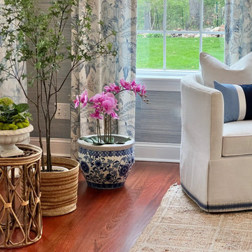 Blue and White Sun Room