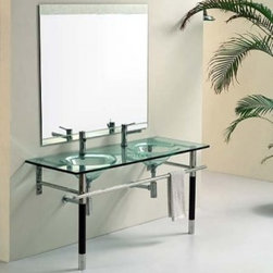 Glass Bathroom Vanities - Bathroom Vanities And Sink Consoles