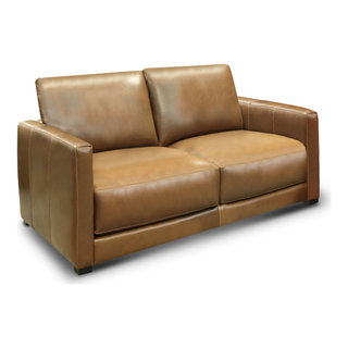 Sunset Trading Jayson 89 Wide Top Grain Leather Sofa