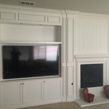 Staircase and Fireplace Wainscot Paneling