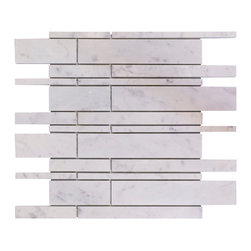 Marble Strips Grey - Mosaic Tile