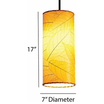 Cylinder Pendant Lamp, Orange
