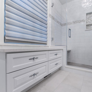 Bench seat and Glass shower