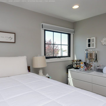 New Casement Window in Terrific Bedroom - Renewal by Andersen NJ / NYC