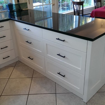 Shaker style painted kitchen