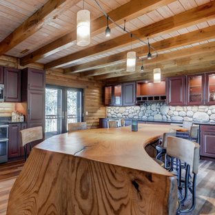 Log Home Custom Kitchen