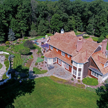 Bernardsville, NJ, Cedar Roof Installation on Residence and Pool House