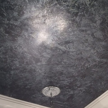 Polished plaster ceiling
