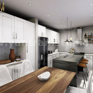 Kitchen virtual tour by Contemporary Interior Design for Home