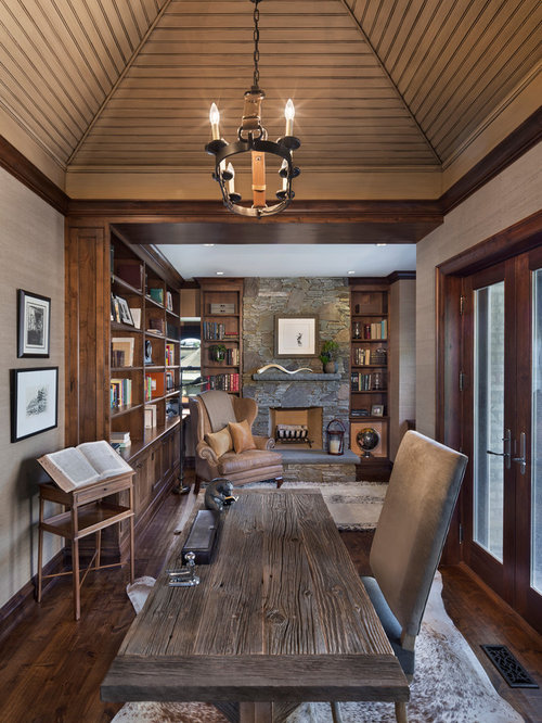 Rustic Home Office Design Ideas Remodels And Photos