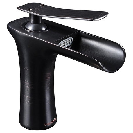 Aquaterior Single Handle Bathroom Faucet Waterfall Spout Mixer Tap (CUPC NSF)