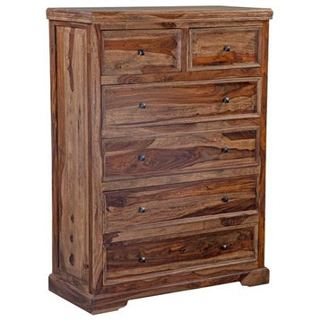 Hawthorne Collections Sante Fe Solid Sheesham Wood Chest - Brown